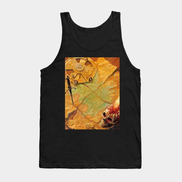 Monkey Island 2: Lechuck's Revenge Back Art Tank Top by Zagreba